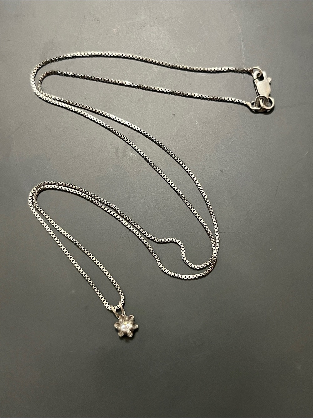 Sterling Silver Star Pendant Necklace - Silver Italy 🇮🇹